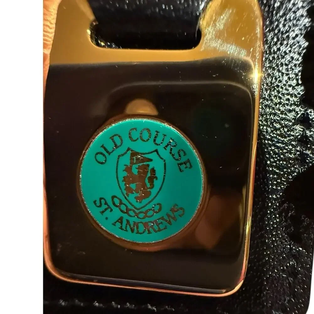 St. Andrews Old Course Black and Gold Key Holder